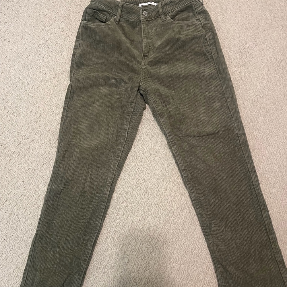 Olive Green Corduroy Pants